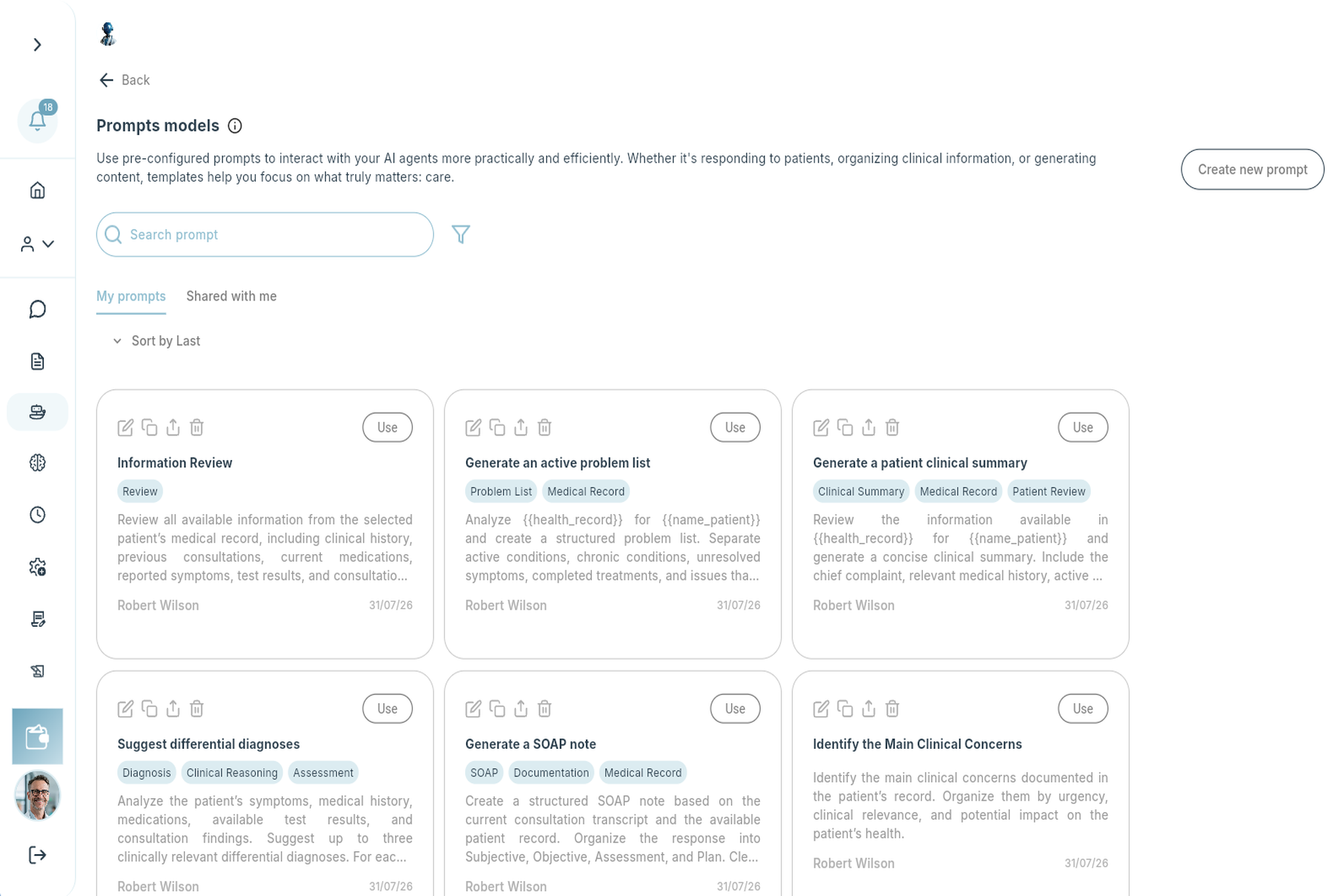 Biblioteca de modelos de prompts da ARBO